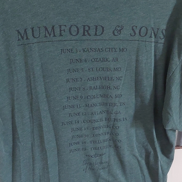 Mumford & Sons 2011 'Gentlemen Of The Road' Concert Tee *FINAL PRICE* - Picture 1 of 8